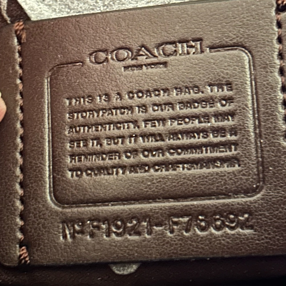 COACH Cassidy Pebble Leather Border Rivets Backpack/Top Handle inBright Cardinal - Picture 12 of 14